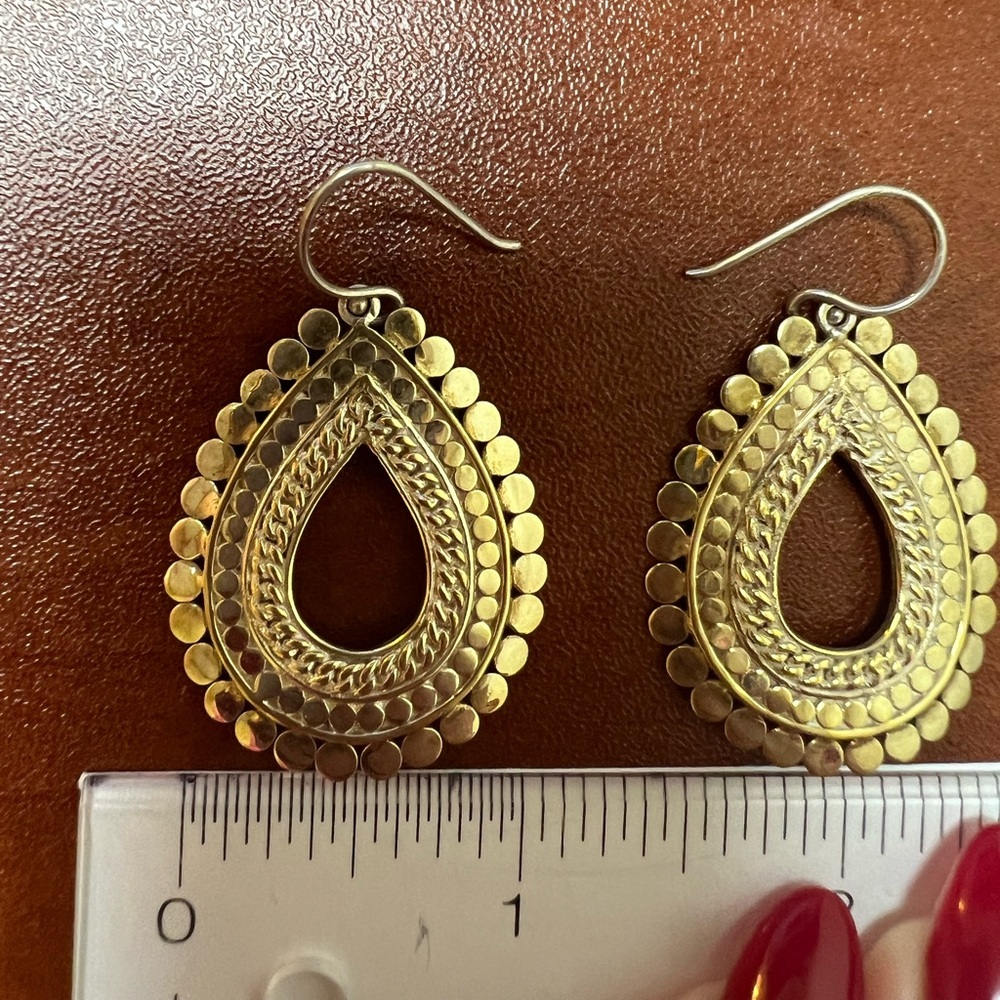 Anna Beck Scalloped Large Open Dangle Earrings - Picture 3 of 4
